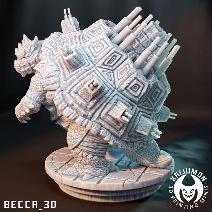 Kaijumon Water Turtles (Mega and Giga options)