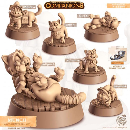 Munchkin Cat - Multiple Poses with or without Gear