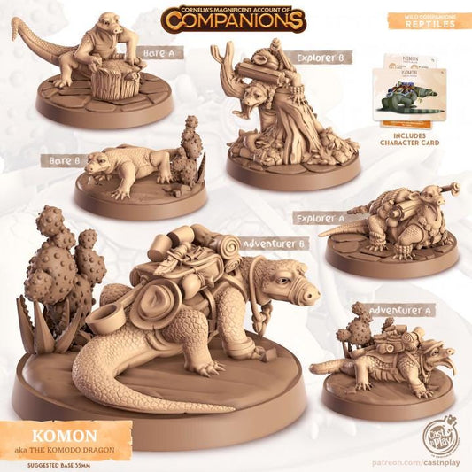 Komodo Dragon - Multiple Poses with or without Gear