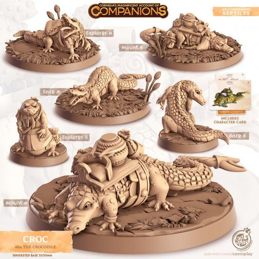 Crocodile - Multiple Poses with or without Gear