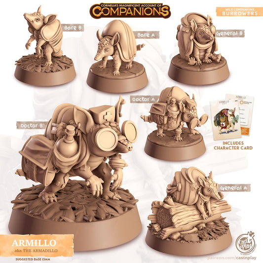 Armadillo - Multiple Poses with or without Gear