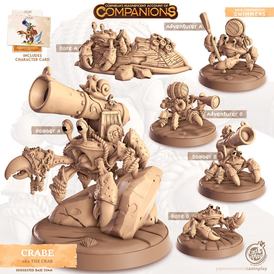 Crab - Multiple Poses with or without Gear