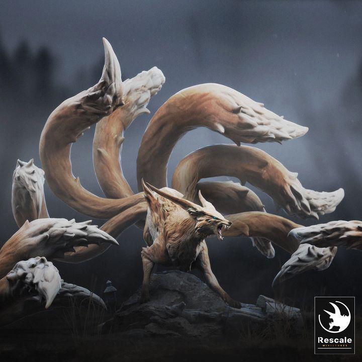 Kitsune Multi-Tailed Fox (3-Tail and 9-Tail Options)