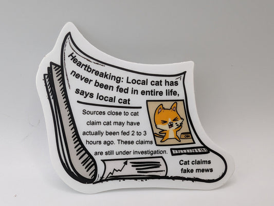 Fake Mews Sticker